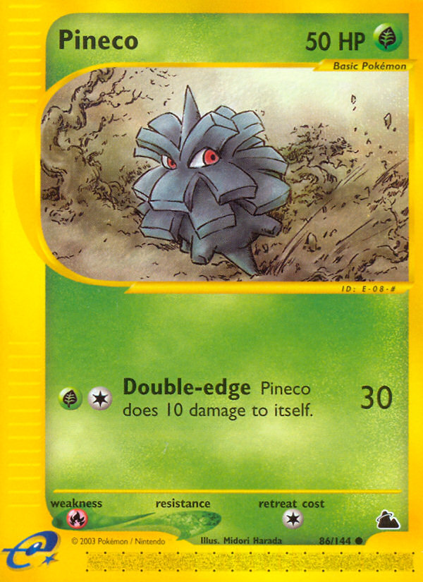 Pineco (86/144) - Skyridge Pokémon Card