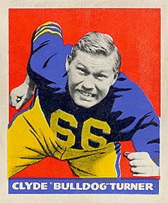 Clyde "Bulldog" Turner 1948 Leaf Football #3 Sports Card