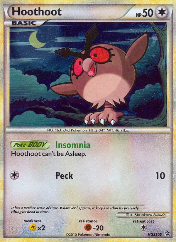 Hoothoot (HGSS05) - HGSS Black Star Promos Pokémon Card