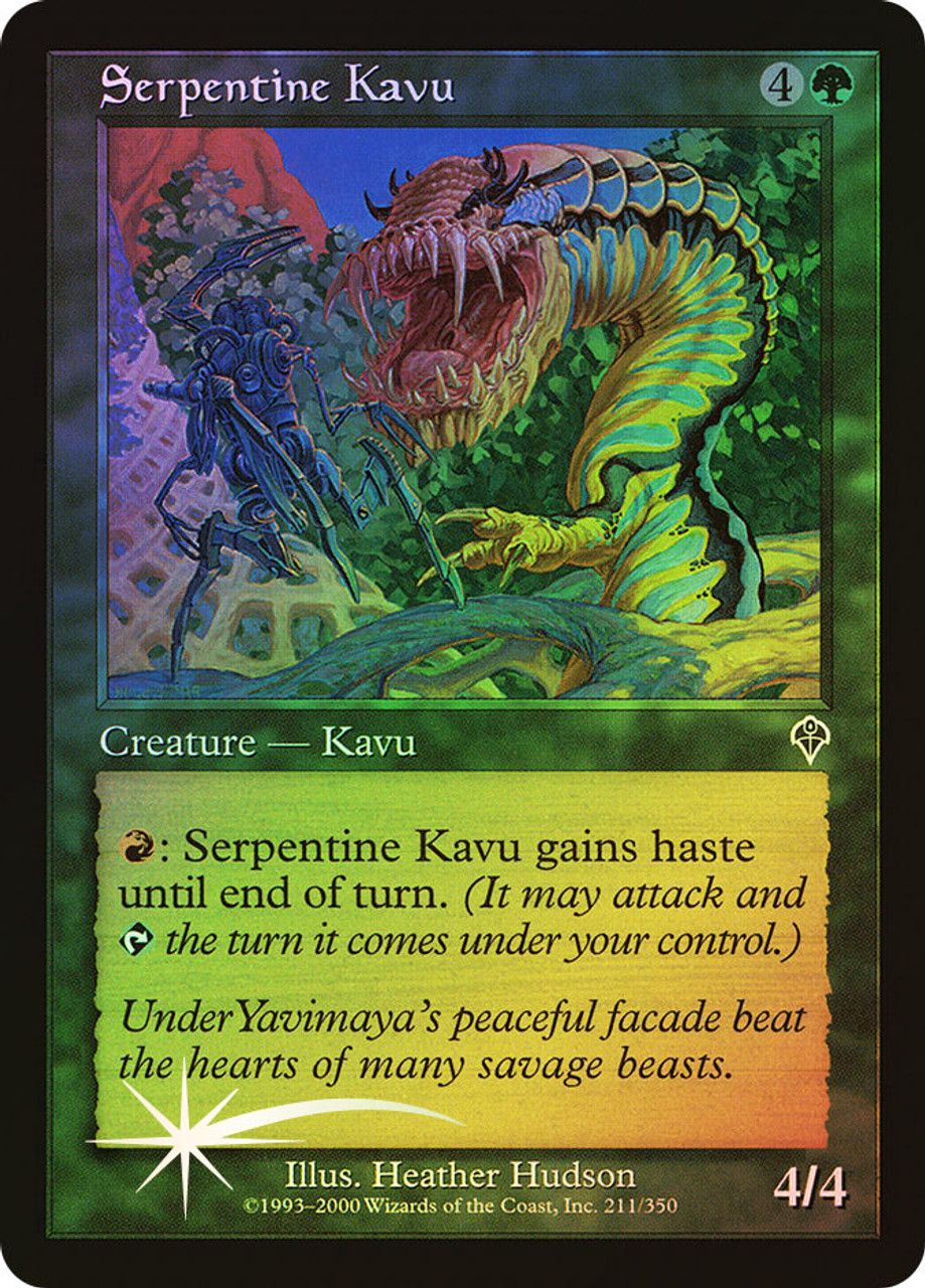 Serpentine Kavu (Invasion - Foil) Trading Card