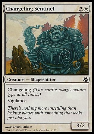 Changeling Sentinel (Morningtide) Trading Card