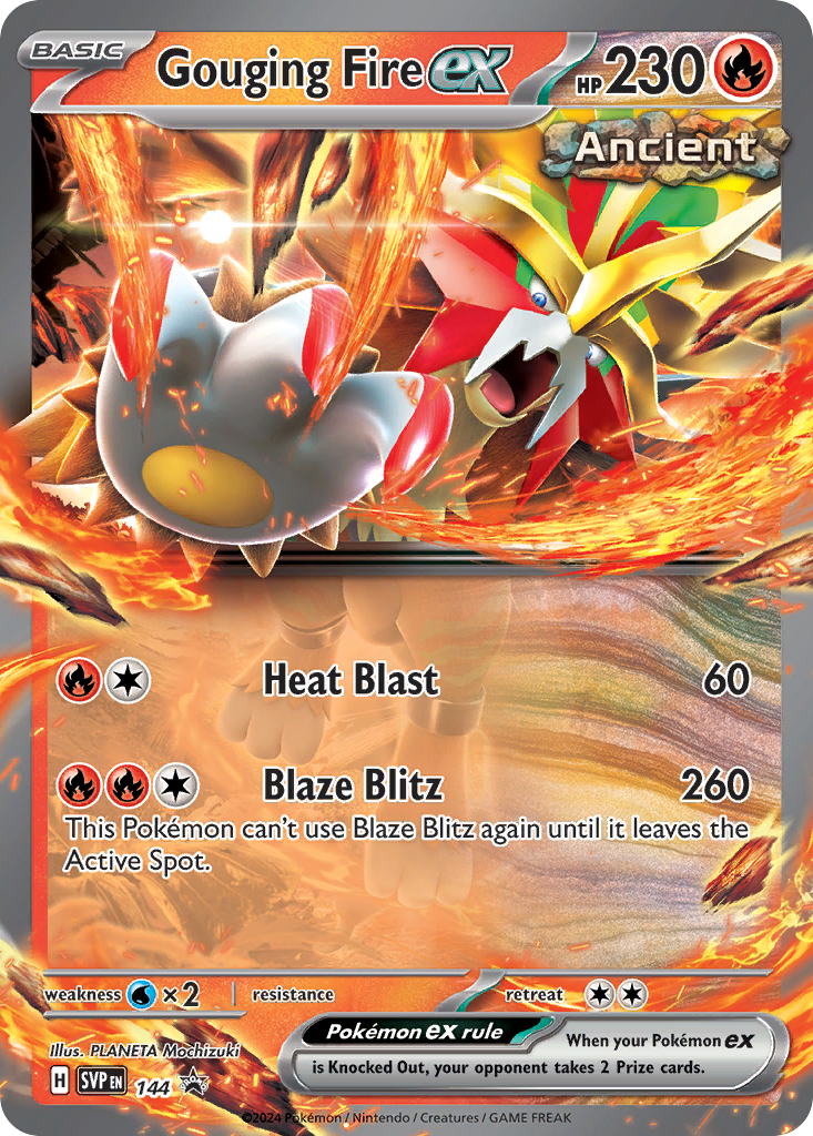 Gouging Fire ex (144/150) - Scarlet & Violet Black Star Promos Pokémon Card