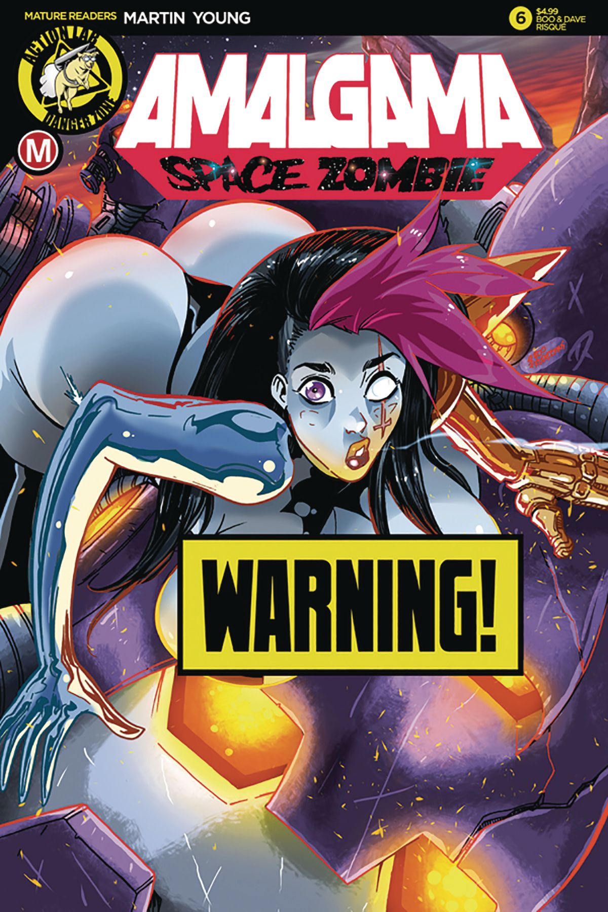 Amalgama Space Zombie 6 Cover D Rudetoons Reynolds Risque Value Gocollect 4472