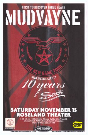 Mudvayne Roseland Theater 1000-11-15 1000 Roseland Theater Nov 15