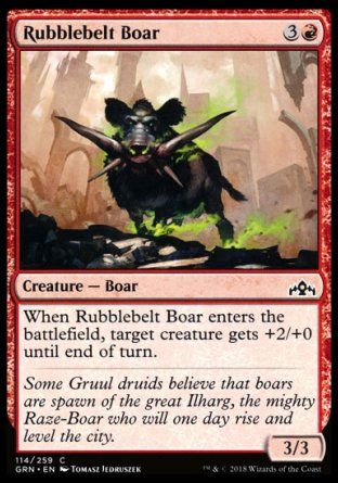 Rubblebelt Boar (Guilds of Ravnica) Trading Card