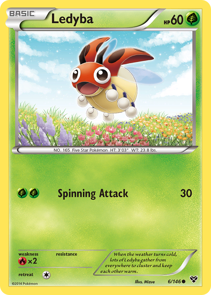 Ledyba (6/146) - XY Pokémon Card