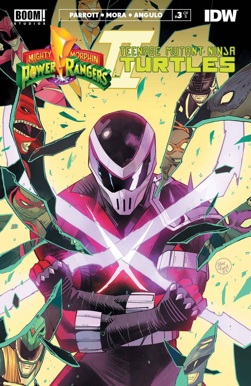 MIghty Morphin Power Rangers/TMNT II #3 Comic