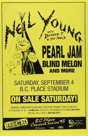 Neil Young & Pearl Jam BC Place Stadium 1993