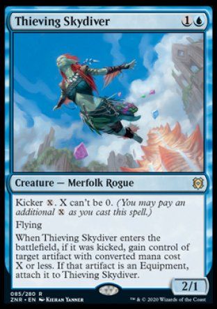 Thieving Skydiver (Zendikar Rising) Trading Card