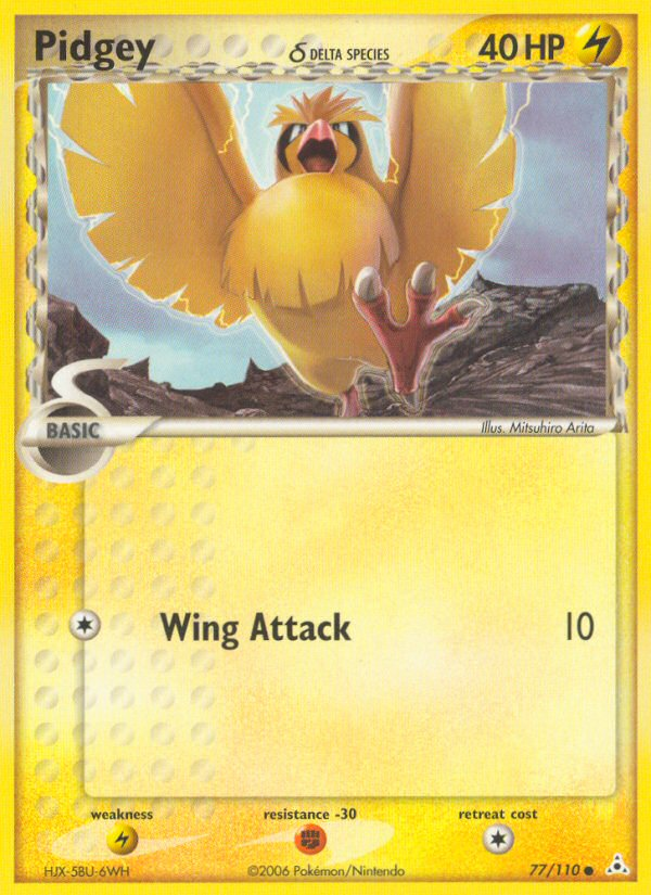 Pidgey δ (77/110) - Holon Phantoms Pokémon Card