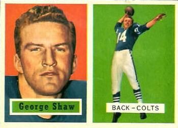 George Shaw 1957 Topps #115 Sports Card