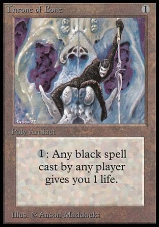 Throne of Bone (Beta) Trading Card