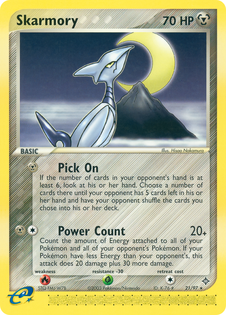 Skarmory (21/97) - Dragon Pokémon Card