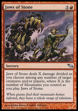 Jaws of Stone (Shadowmoor) Trading Card