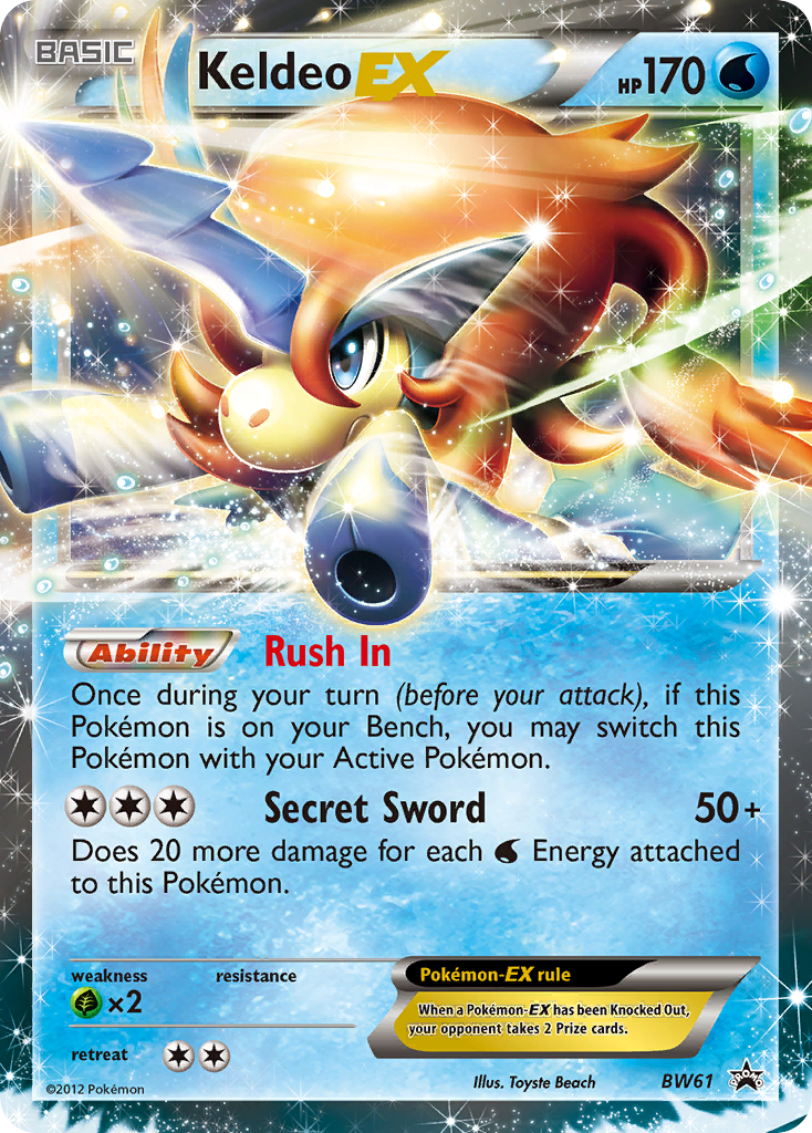 Keldeo EX (BW61) - BW Black Star Promos Pokémon Card