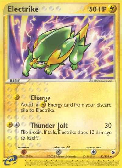 Electrike (30/109) - Ruby & Sapphire Pokémon Card