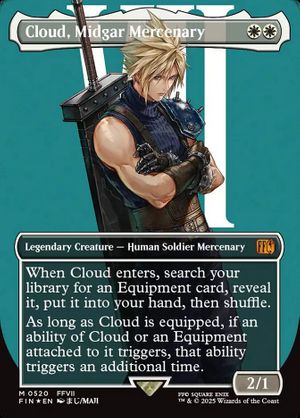 Cloud, Midgar Mercenary (Final Fantasy - Borderless Surge Foil)