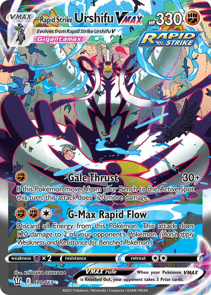 Rapid Strike Urshifu VMAX (170/163) - Battle Styles Pokémon Card