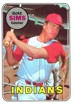 Duke Sims 1969 Topps #414 Sports Card