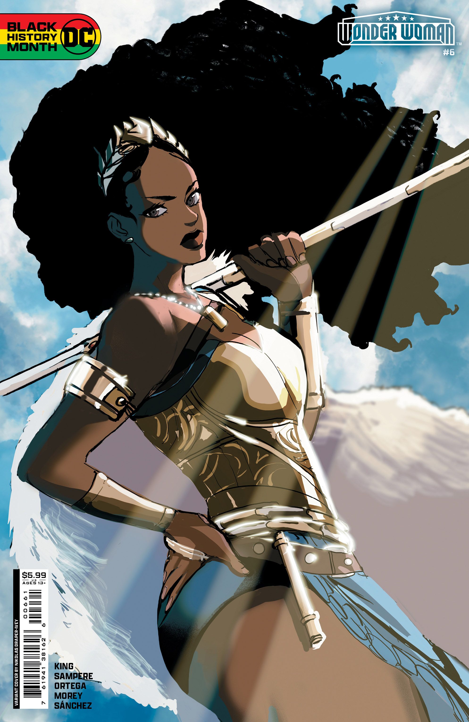 Wonder Woman #6 (Cvr D Nikolas Draper-Ivey Black History Month Card Stock Variant) Comic