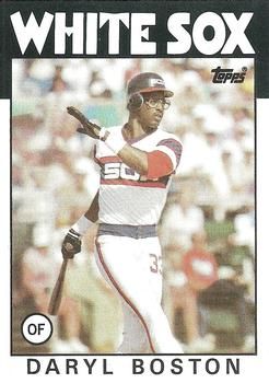 Daryl Boston Signed 1987 Coke Baseball Card - Chicago White Sox