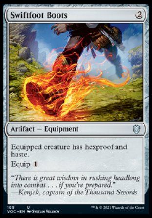 Swiftfoot Boots (Innistrad Crimson Vow Commander Decks) Trading Card