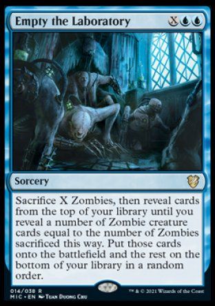 Empty the Laboratory (Innistrad Midnight Hunt Commander Decks) Trading Card