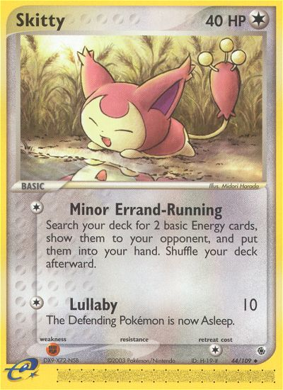 Skitty (44/109) - Ruby & Sapphire Pokémon Card