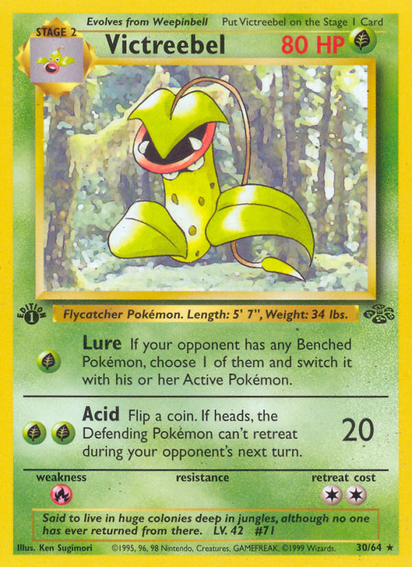 Victreebel (30/64) - Jungle (1st Edition) Pokémon Card