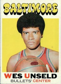 Wes Unseld 1971 Topps #95 Sports Card