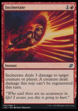 Incinerate (Duel Decks : Anthology) Trading Card