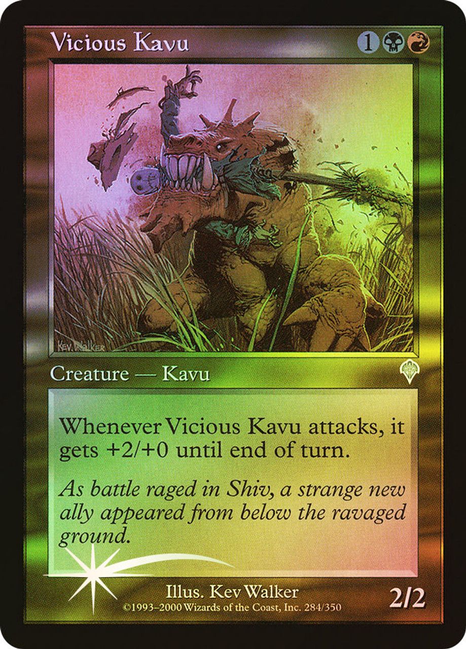 Vicious Kavu (Invasion - Foil) Trading Card