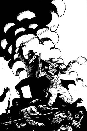 Django / Zorro #7 (15 Copy Wagner B&amp;w Cover)