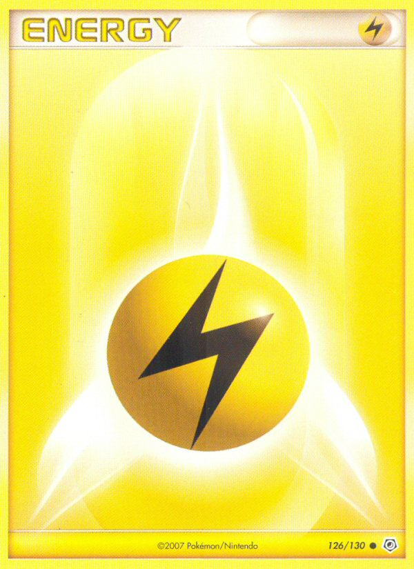 Lightning Energy (126/130) - Diamond & Pearl Pokémon Card