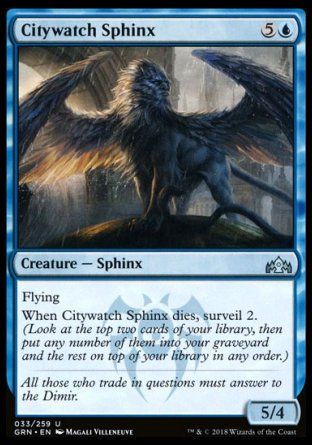 Citywatch Sphinx (Guilds of Ravnica) Trading Card