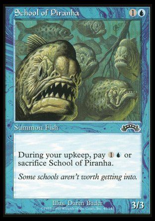 School of Piranha (Exodus) Trading Card