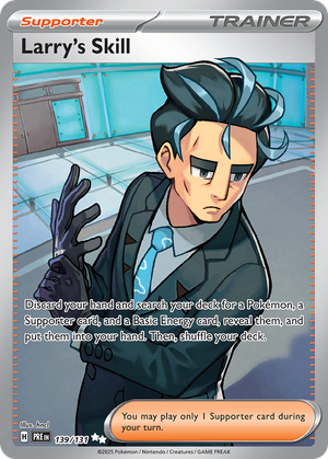 Larry's Skill (Trainer: Supporter) (139/131) - Prismatic Evolutions