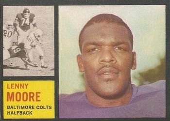 Lenny Moore 1962 Topps #2 Sports Card