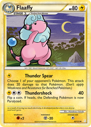 Flaaffy (42/123) - HeartGold & SoulSilver (Reverse Holo)