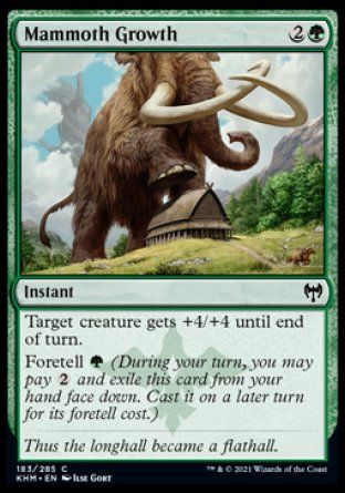 Mammoth Growth (Kaldheim) Trading Card