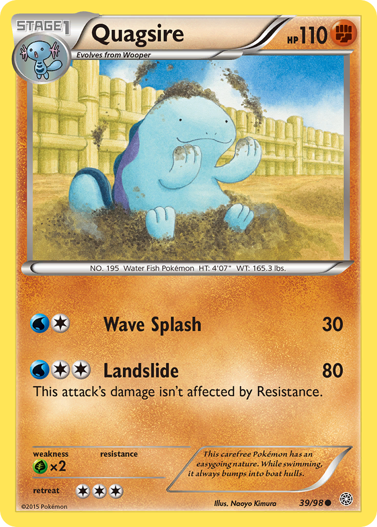 Quagsire (39/98) - Ancient Origins Pokémon Card