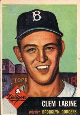 Clem Labine 1953 Topps #14 Sports Card
