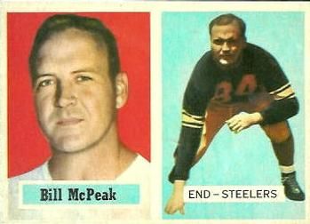 Bill McPeak 1957 Topps #51 Sports Card