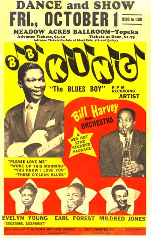 B.B King Meadow Acres Ballroom Topeka 1954