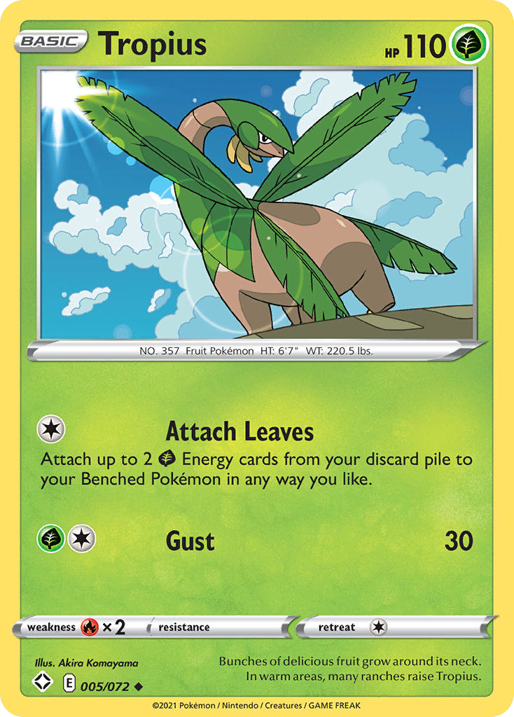 Tropius (5/72) - Shining Fates Pokémon Card