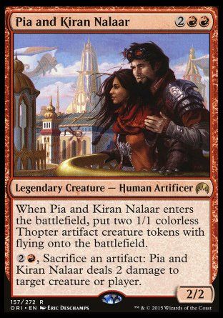 Pia and Kiran Nalaar (Magic Origins) Trading Card