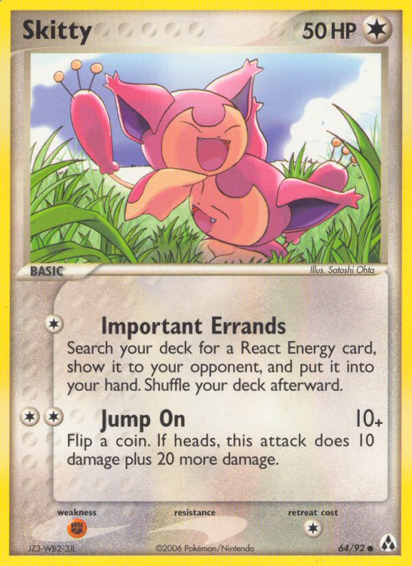 Skitty (64/92) - Legend Maker Pokémon Card