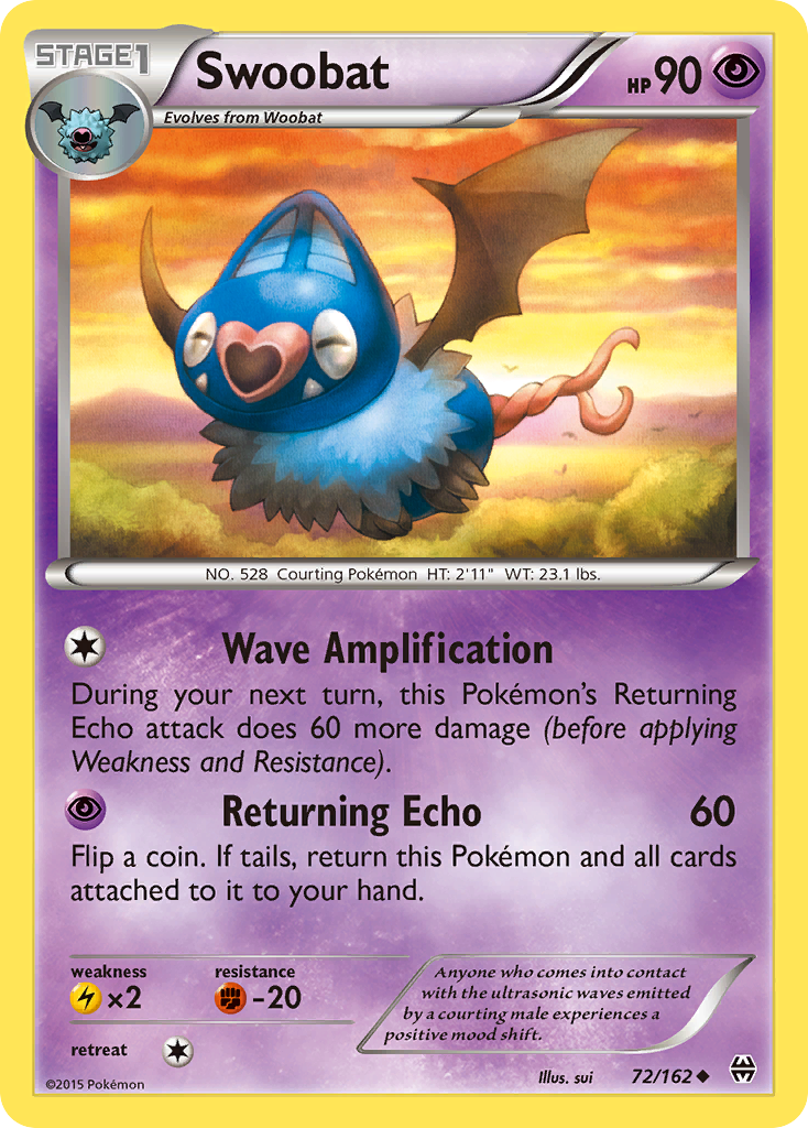 Swoobat (72/162) - BREAKthrough Pokémon Card