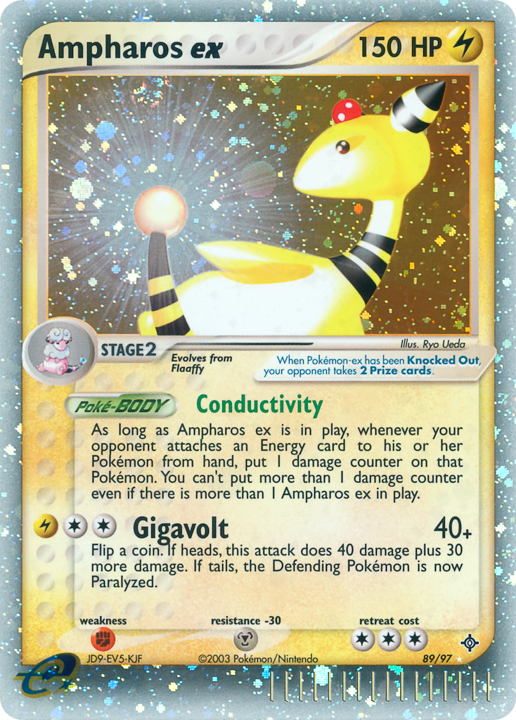 Ampharos ex (89/97) - Dragon Pokémon Card