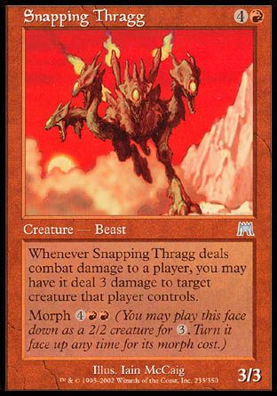 Snapping Thragg (Onslaught) Trading Card